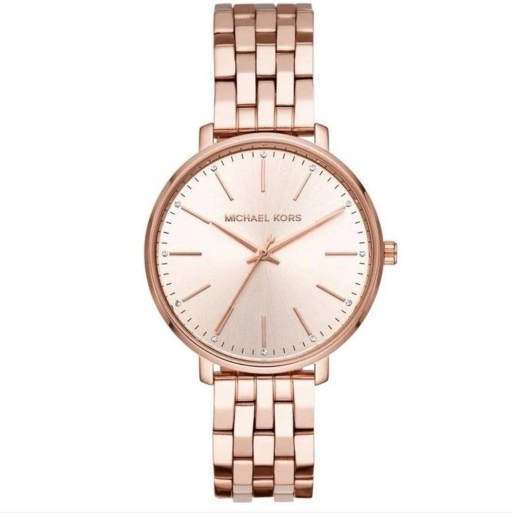 NWT Michael Kors Womens Pyper Rose Gold Tone Watch MK3897 New With Box